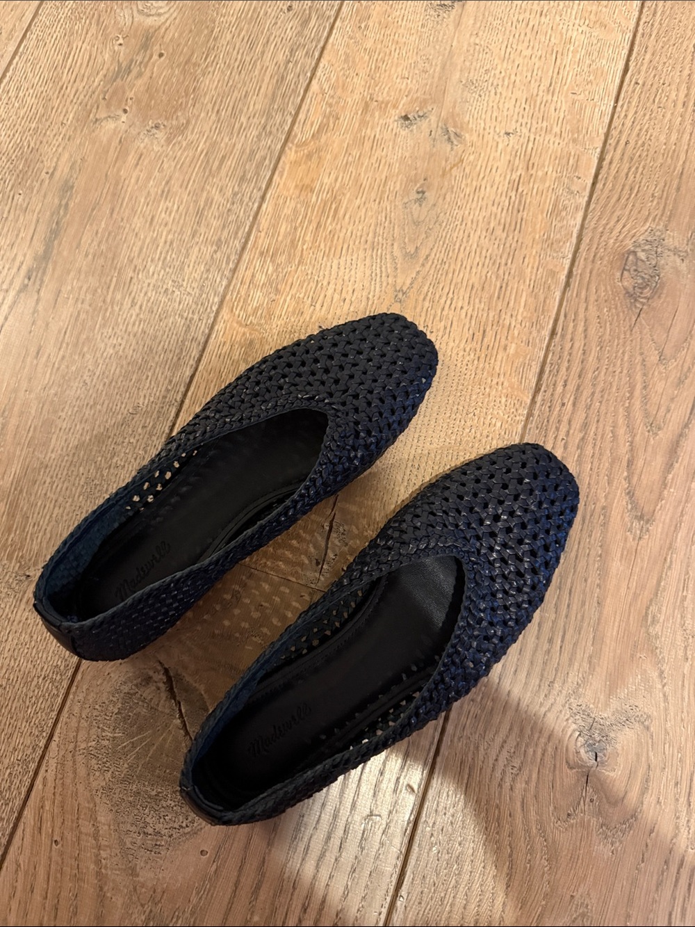 Madewell Mylie Hand Woven Leather Ballet Flats - Picture 2 of 2